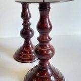 BOUGEOIRS Vintage Patinated Metal Candle Holders