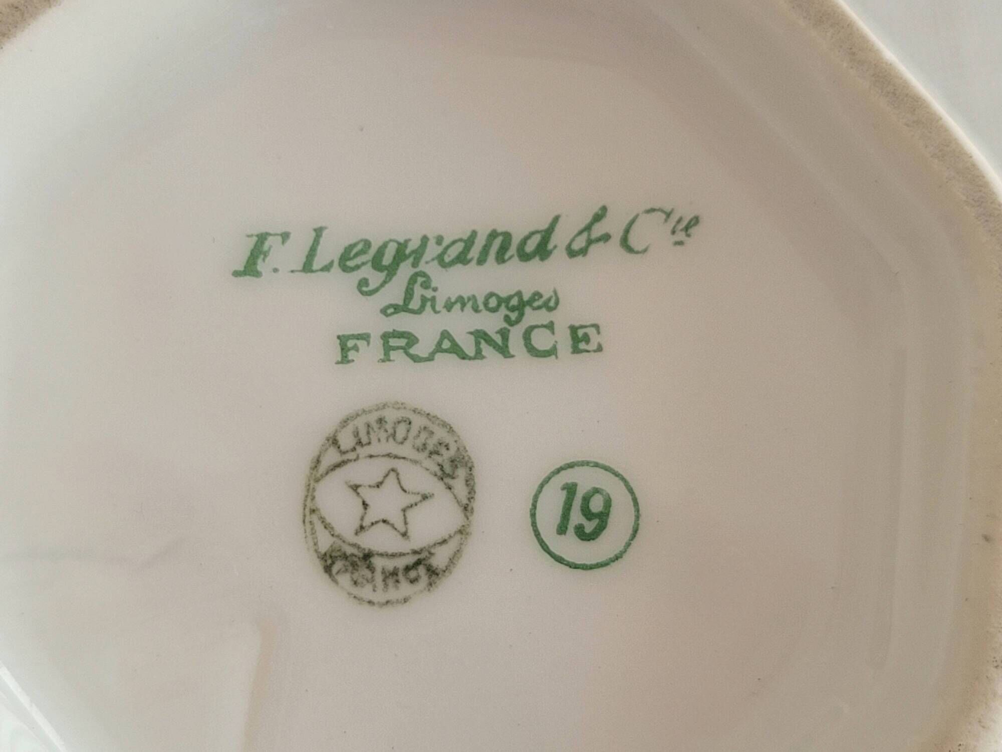 Vintage milk jug Limoges France floral decoration