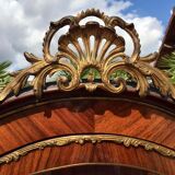 Display Case in Marquetry & Martin Varnish Napoleon III Louis XV Style