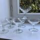 Set of 7 crystal champagne glasses 50s-60s