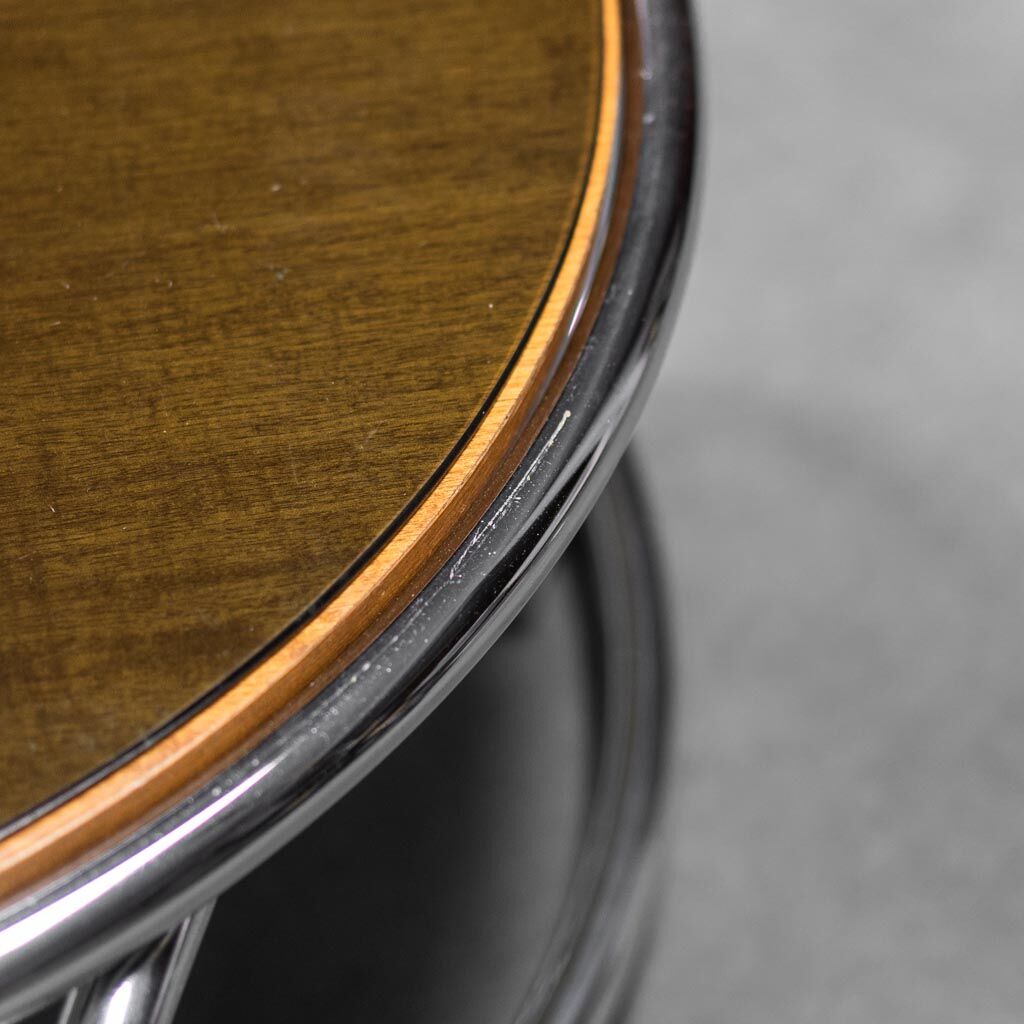 Coffee table metal glass 70s vintage modern