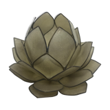 Mother-of-pearl flower and brass