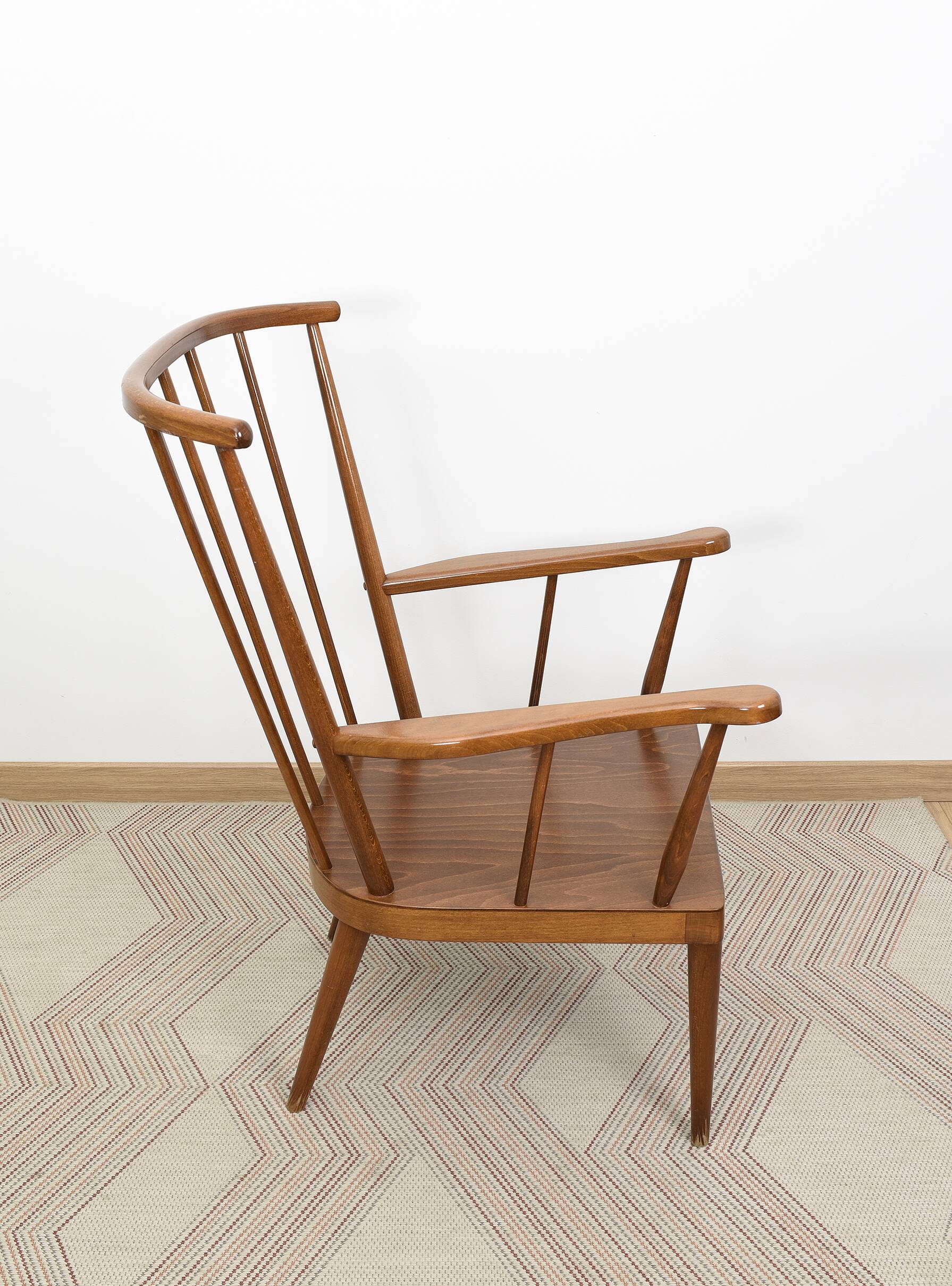 Fan armchairs signed armchair baumann