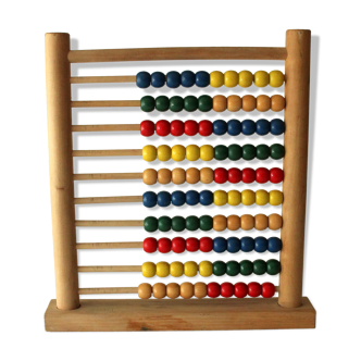 Abacus - made of wood - stand alone - vintage from the 1980s