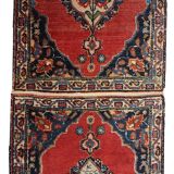 Ancient Persian Carpet Tabriz handmade 52cm x 143cm 1910