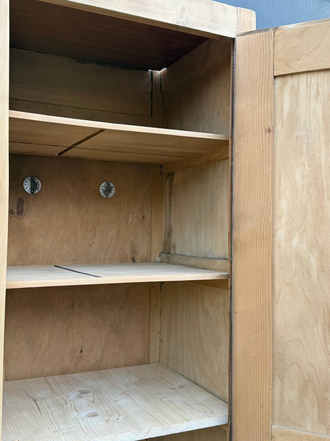 Vintage wooden wardrobe from 1940.