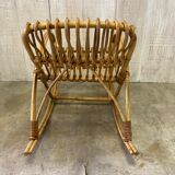 Vintage rattan rocking chair