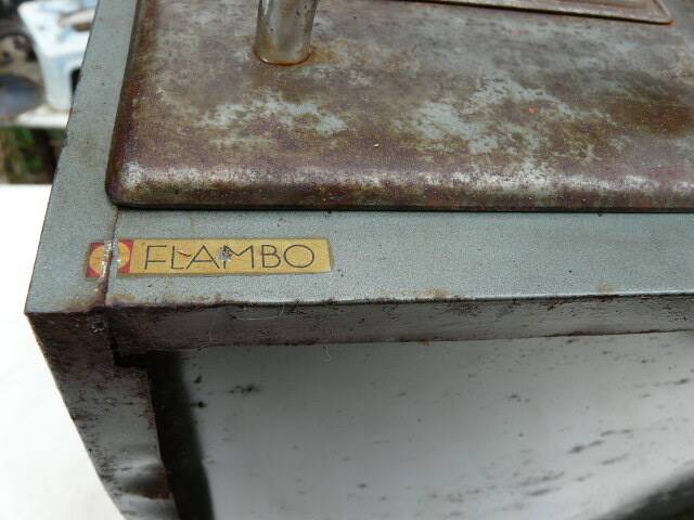 4-drawer industrial metal loft furniture from the 1970s, brand FLAMBO.