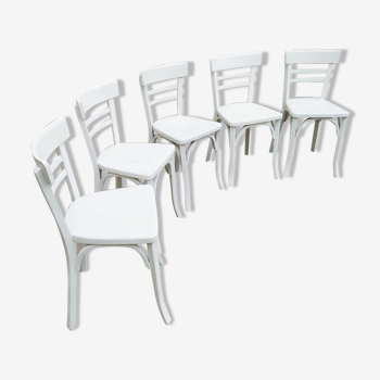 Série de 5 chaises bistrot Baumann