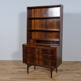 Bibliothèque en palissandre du milieu du siècle