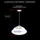 Vintage Lampshade hanging glass globe cast art deco