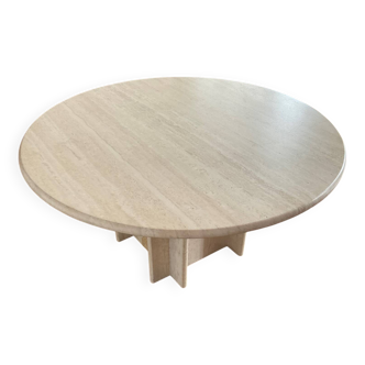Roche Bobois vintage travertine coffee table from the 70s / 80s