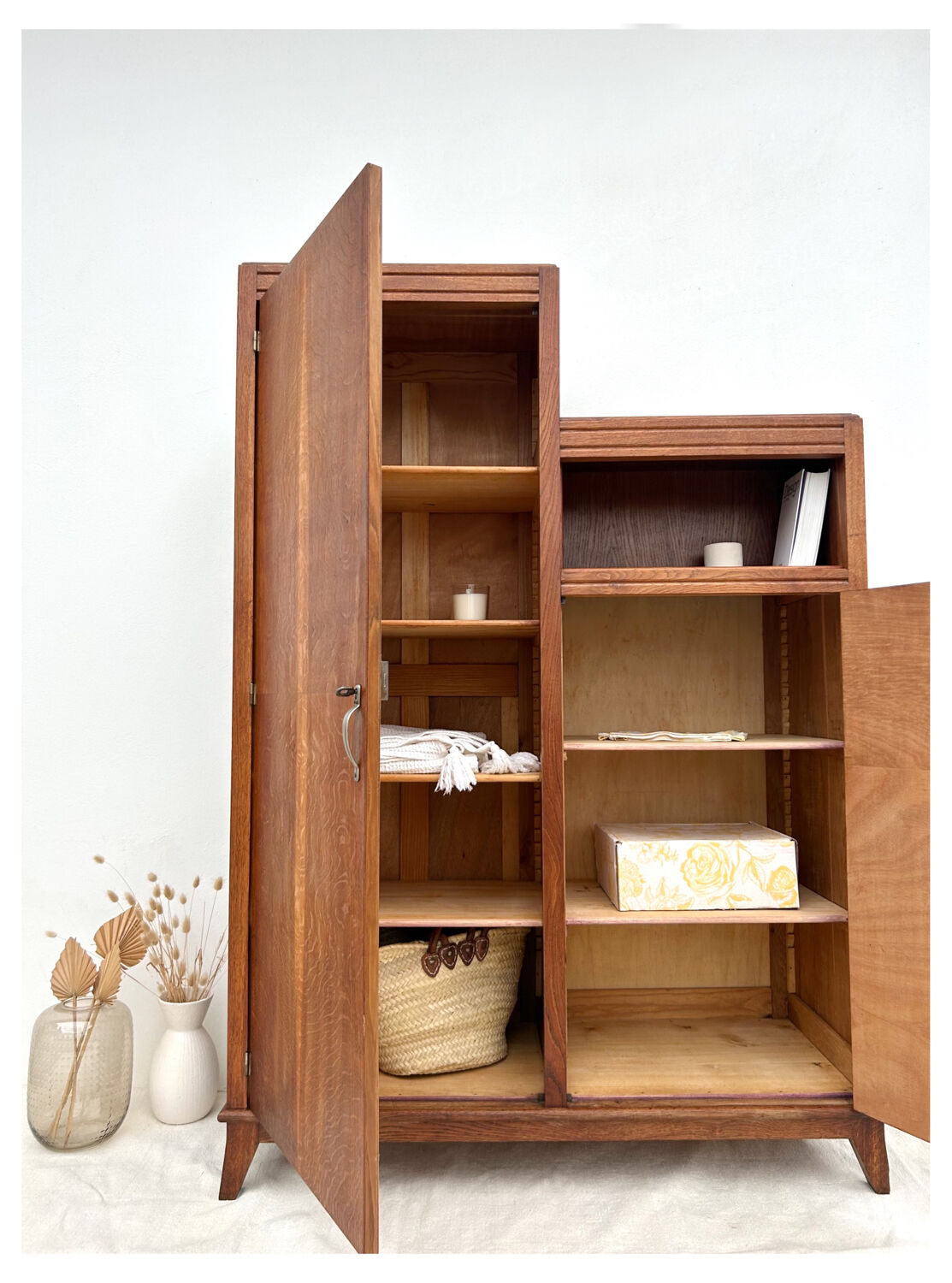 Asymmetrical Parisian wardrobe