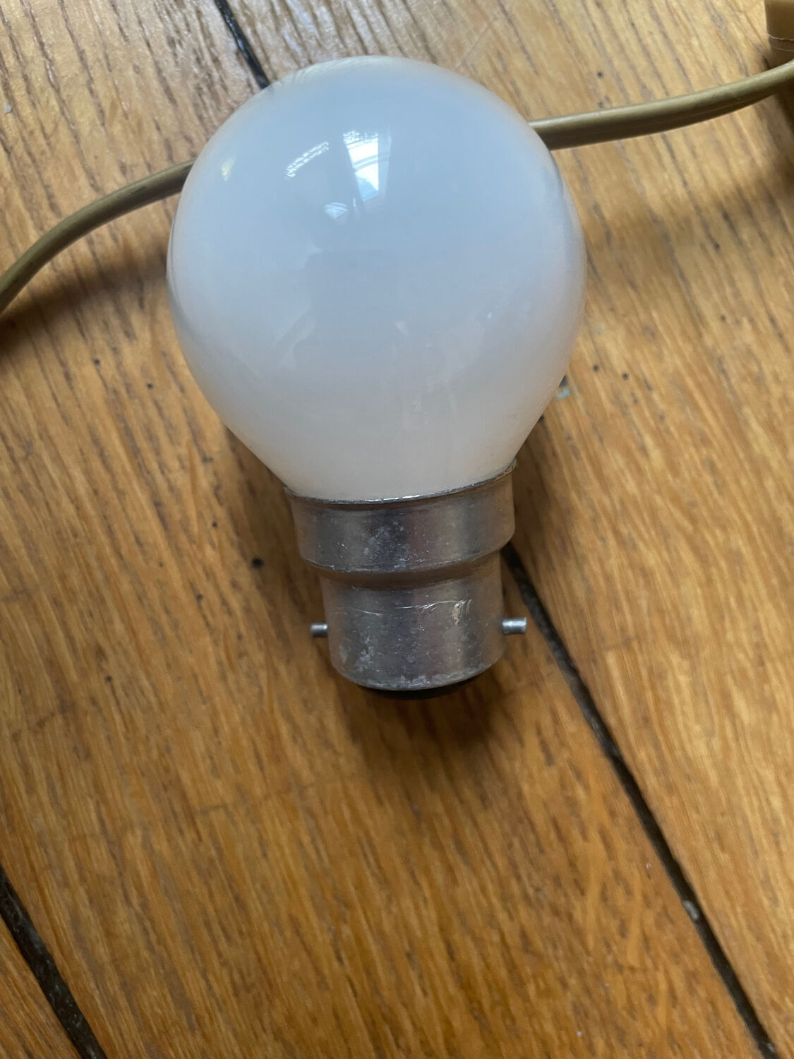 Brass bedside lamp