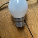 Brass bedside lamp