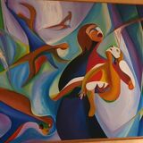 Painting on canvas