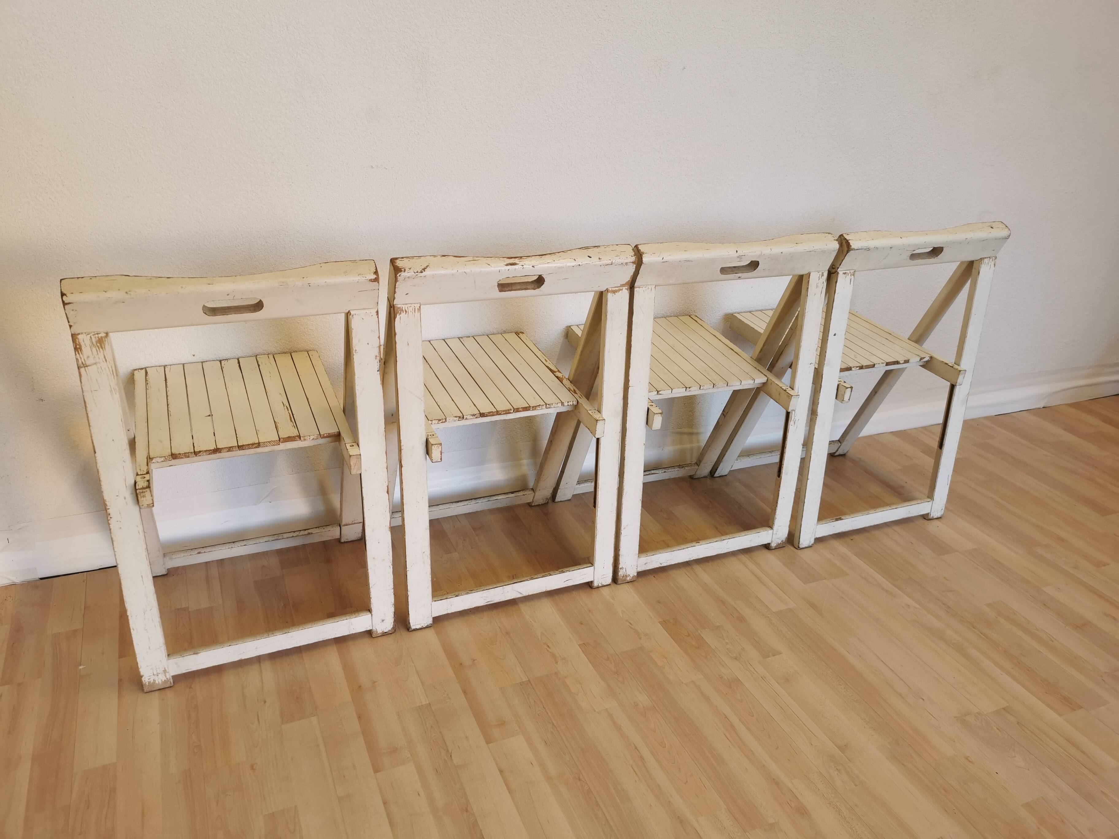 Set of 4 Vintage Trieste Folding Chairs by Aldo Jacober, 1970s