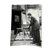 photographie ancienne vintage originale peintre montmartre