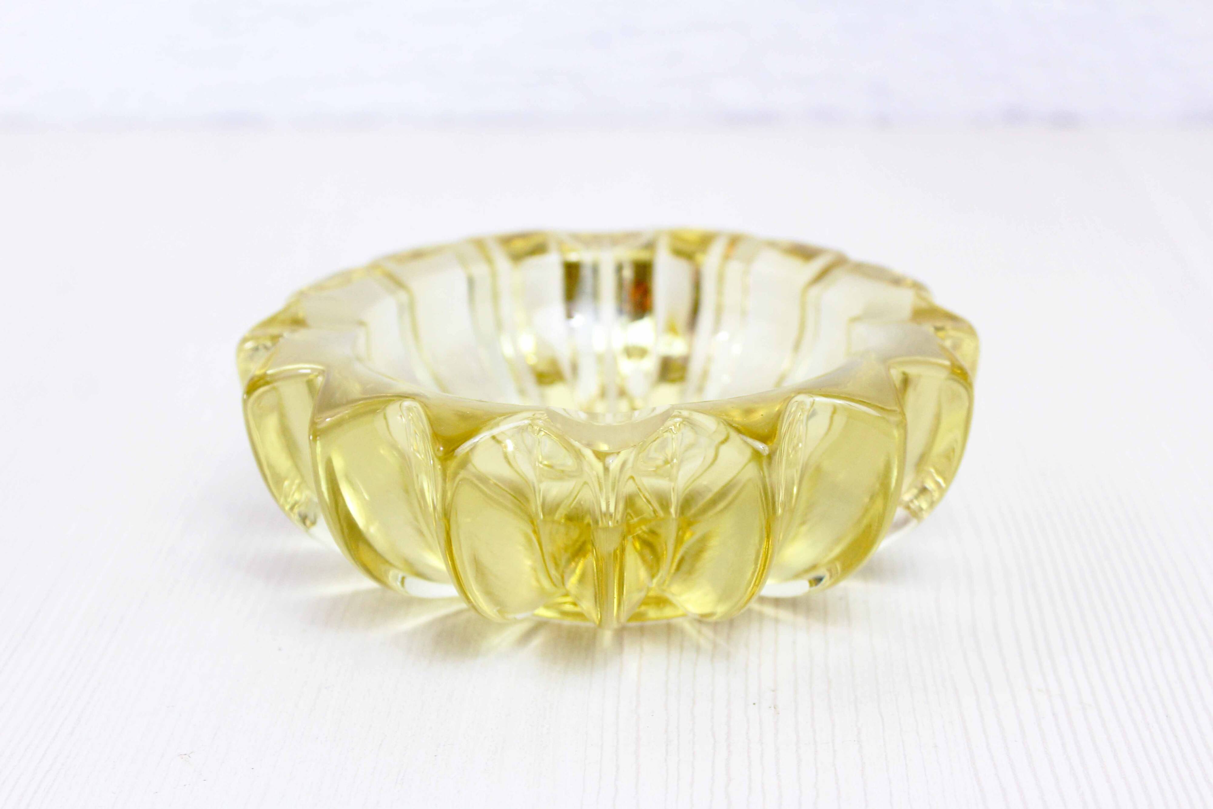 P.D'Avesn Art Deco Crystal Ashtray