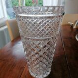 Vintage large crystal vase