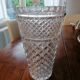 Vintage large crystal vase