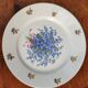 Plat en porcelaine myosotis