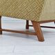 1960s, Danish design, highback armchair, furniture fabric, oak wood.