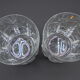 Pair of crystal whiskey glasses
