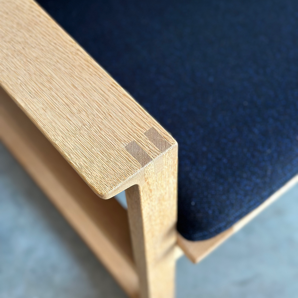 Set of 2 'BM-2254' sled chairs, Børge Mogensen, Fredericia Stolefabrik