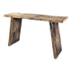 Raw wood bench