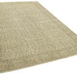 Hand-Knotted Vintage Turkish Beige Rug 203 cm x 309 cm - 38989