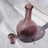 Carafe en verre bullé de Biot ou La Rochère