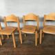 8 retro 60s vintage children's chairs wooden furniture