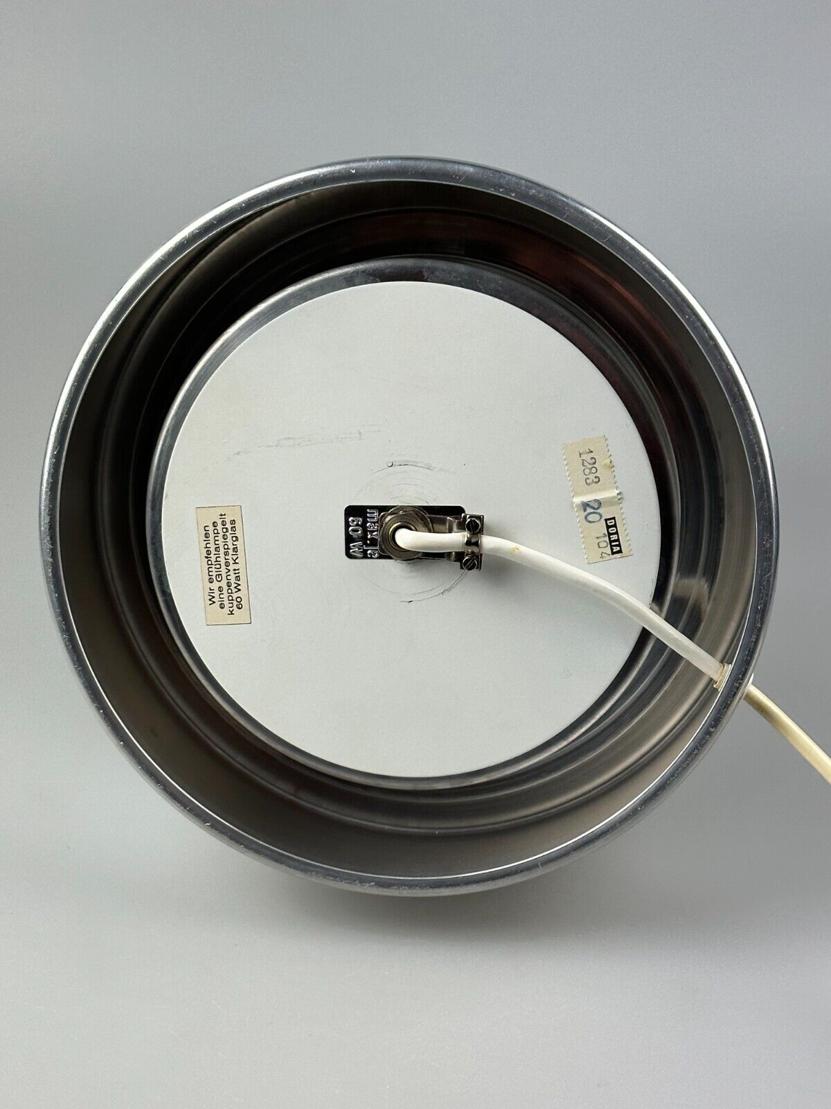 60s 70s table lamp ball lamp Doria "Big Ball" glass space age design