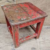 Ancienne table à thé en teck birman