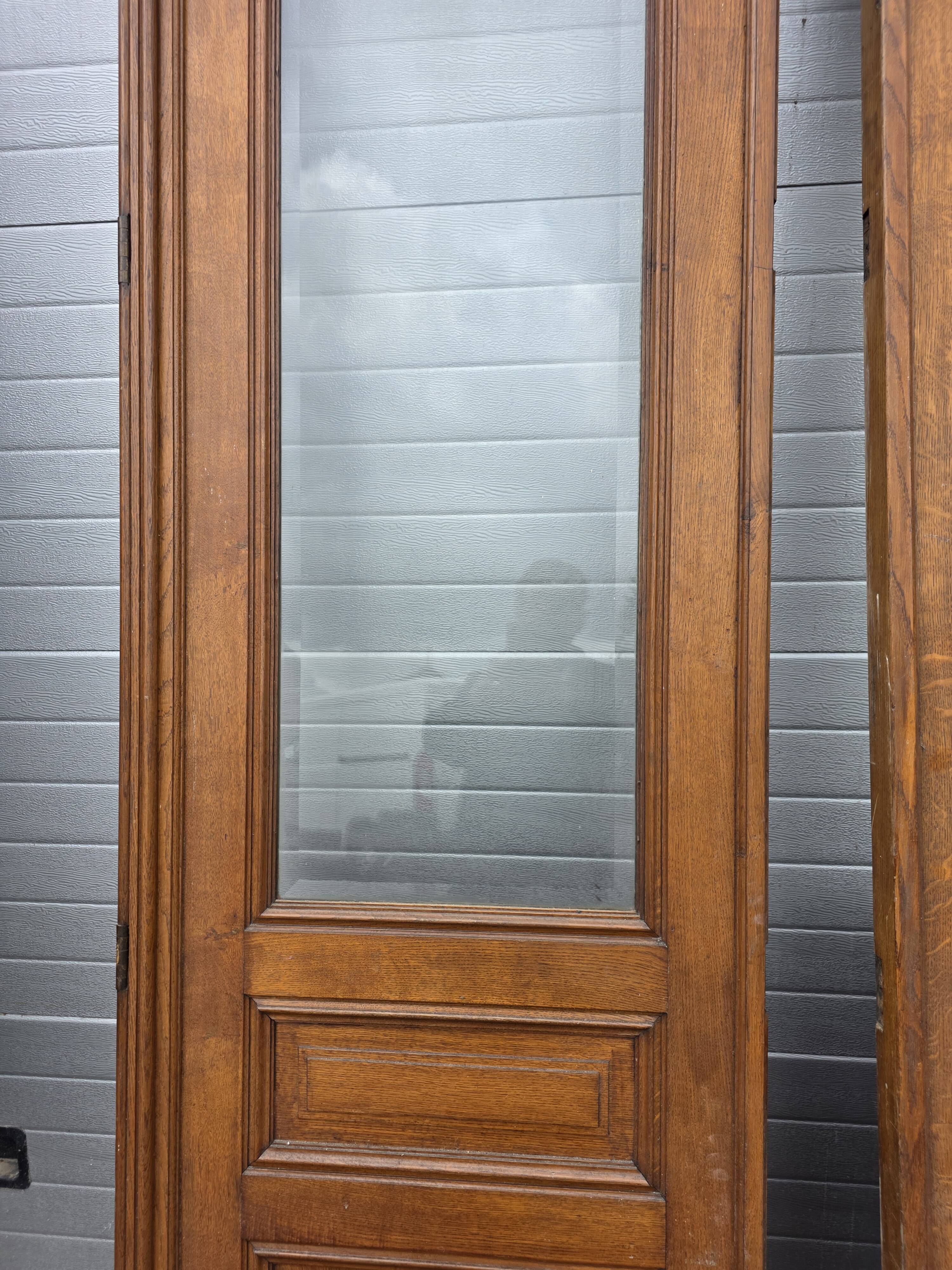 4 solid oak partition doors (high quality)
