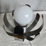 Oxar lamp by Jocelyne Trocme Design 1970 in aluminum