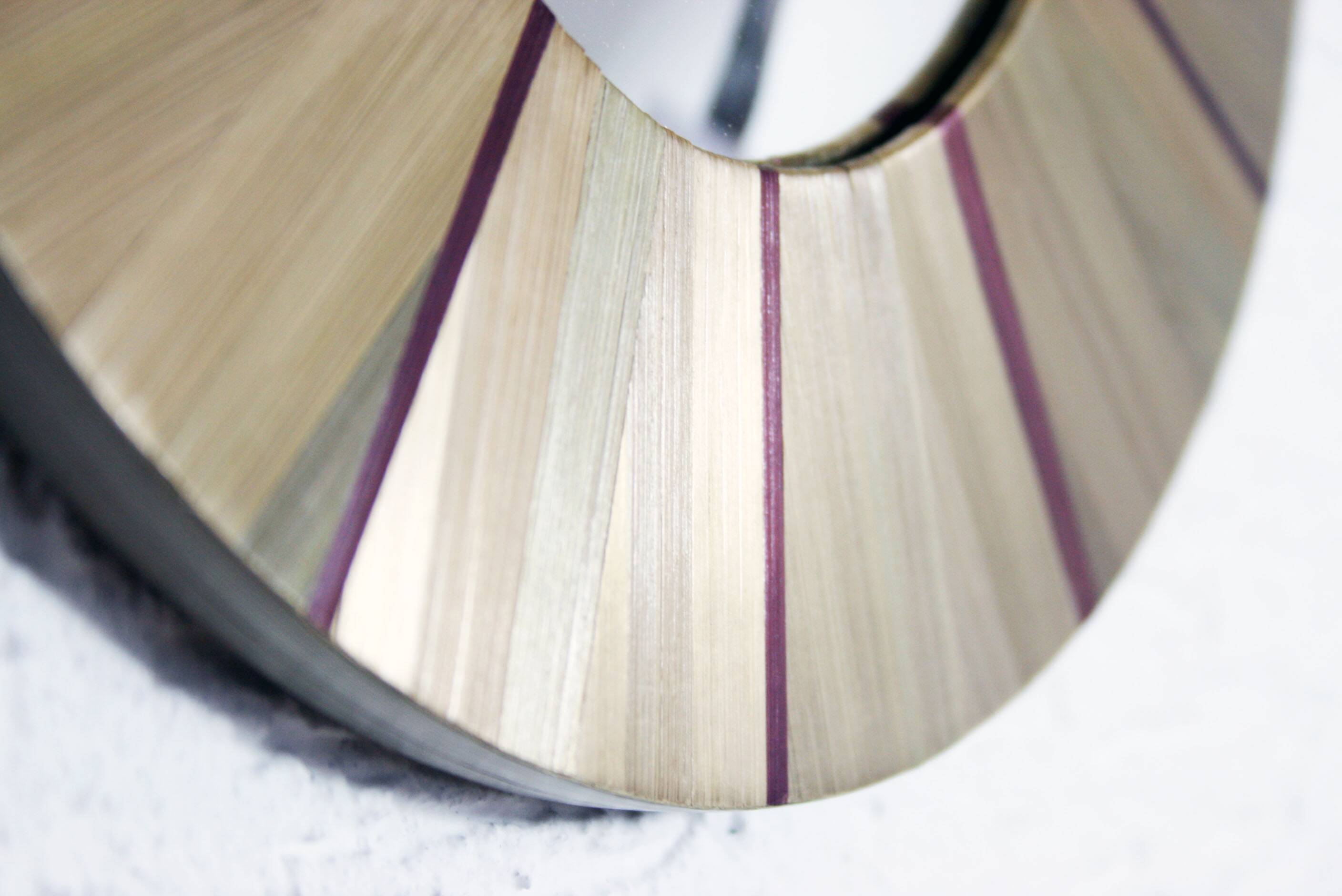 Witch's Eye Mirror in straw marquetry