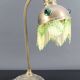 Art Nouveau Brass and Glass Cabochon Table Lamp, Circa 1910