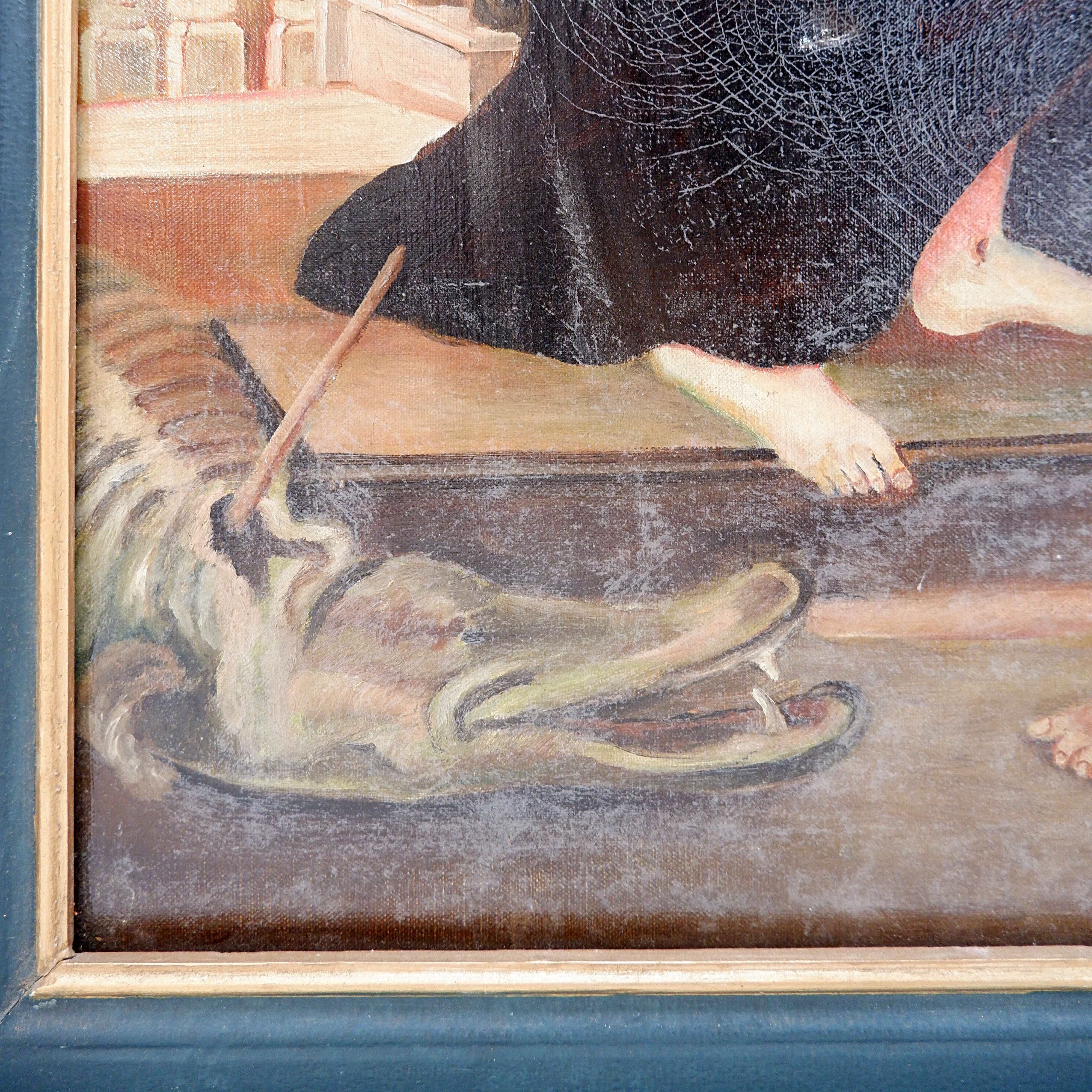 Painting on canvas signed J. Meirt