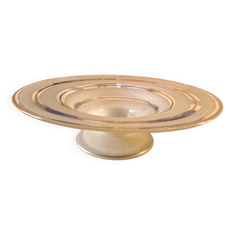 Piedouche cup in frosted wormwood and gold edging.
