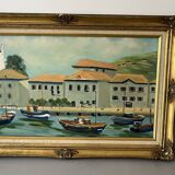 Oil painting of Saint Jean de Luze