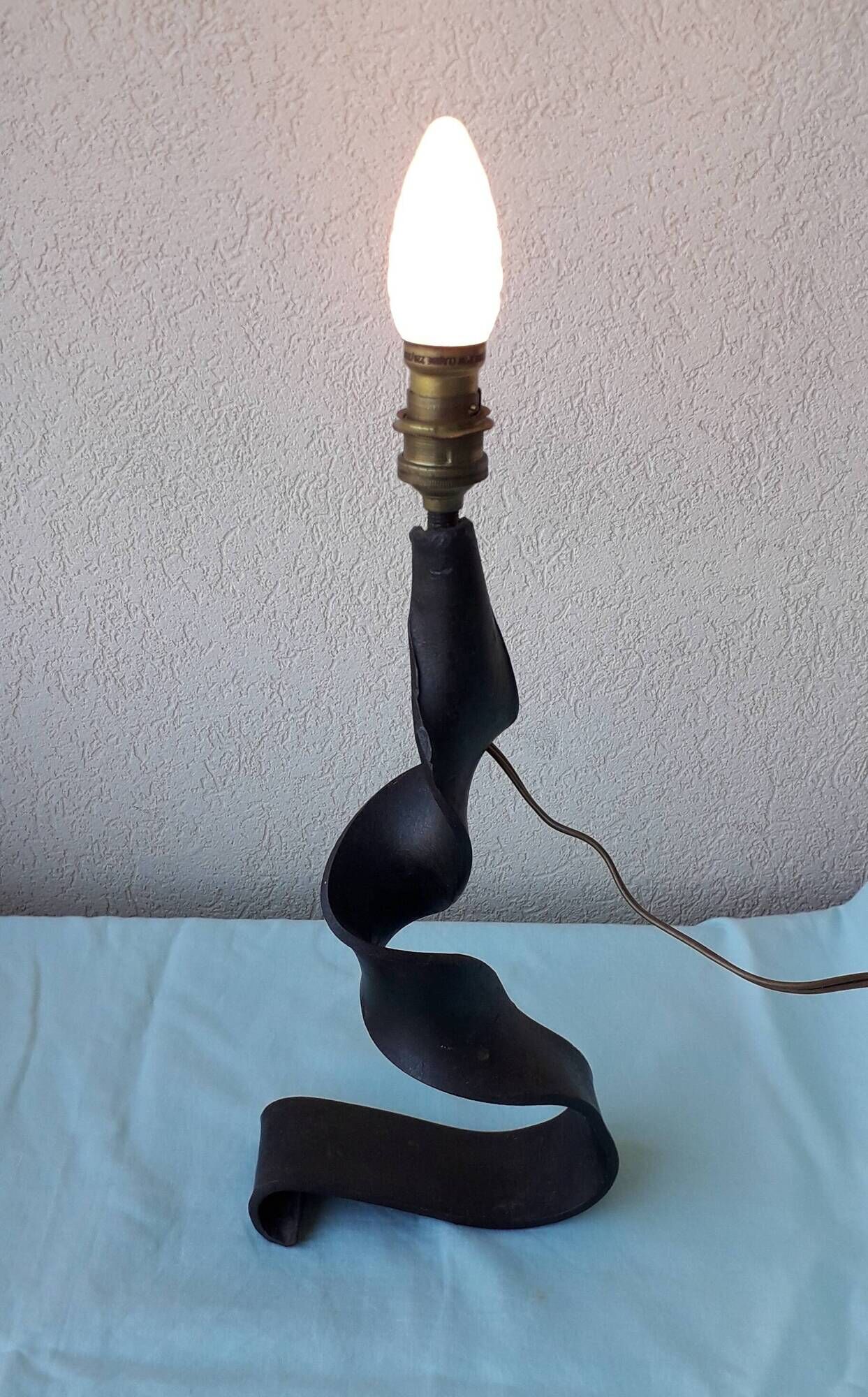 Wrought iron lamp base