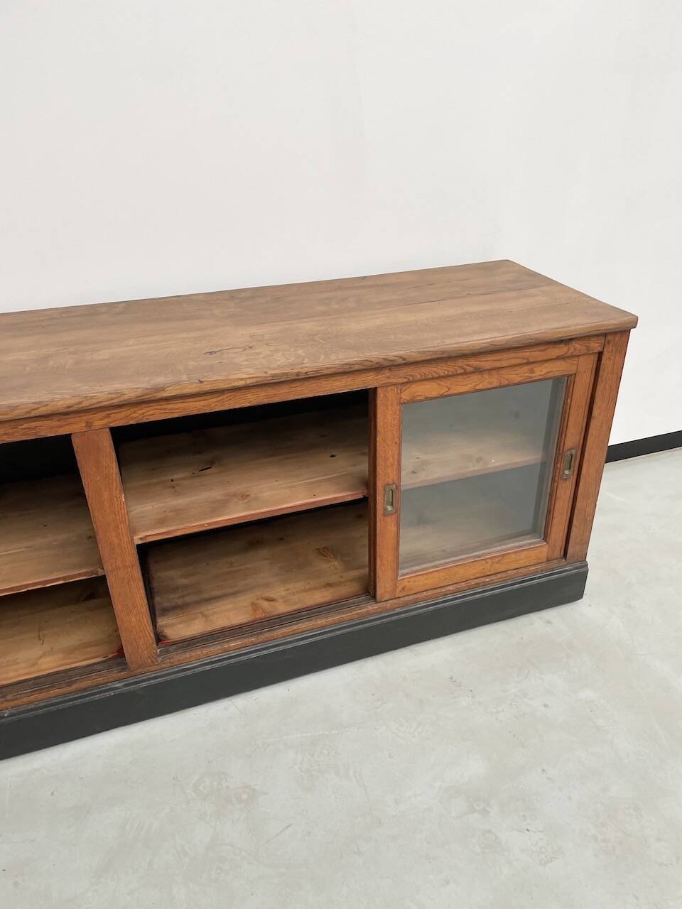 Enfilade de métier XXL chêne portes vitrées