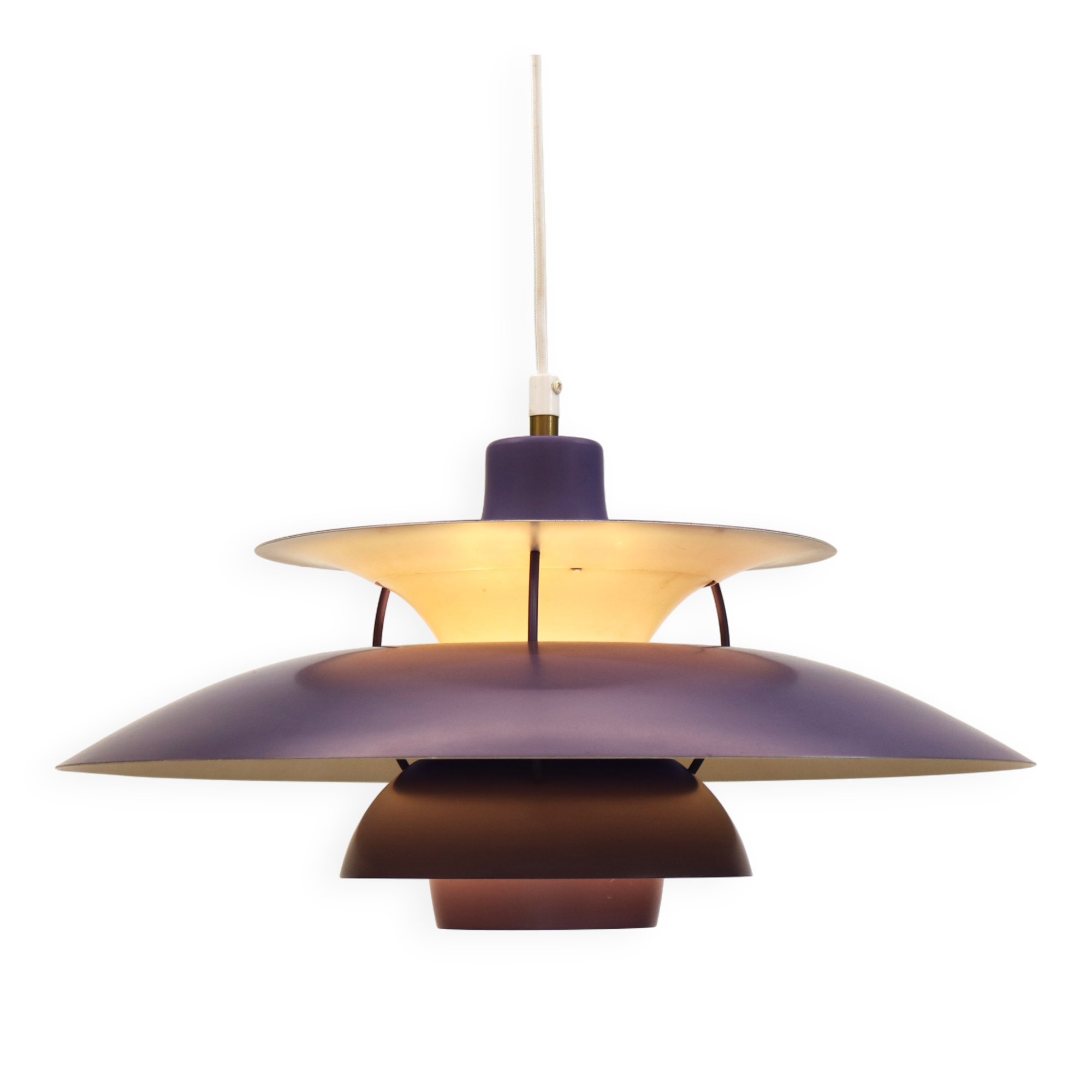 Vintage Louis Poulsen PH5 Pendant Lamp – Original Purple Edition