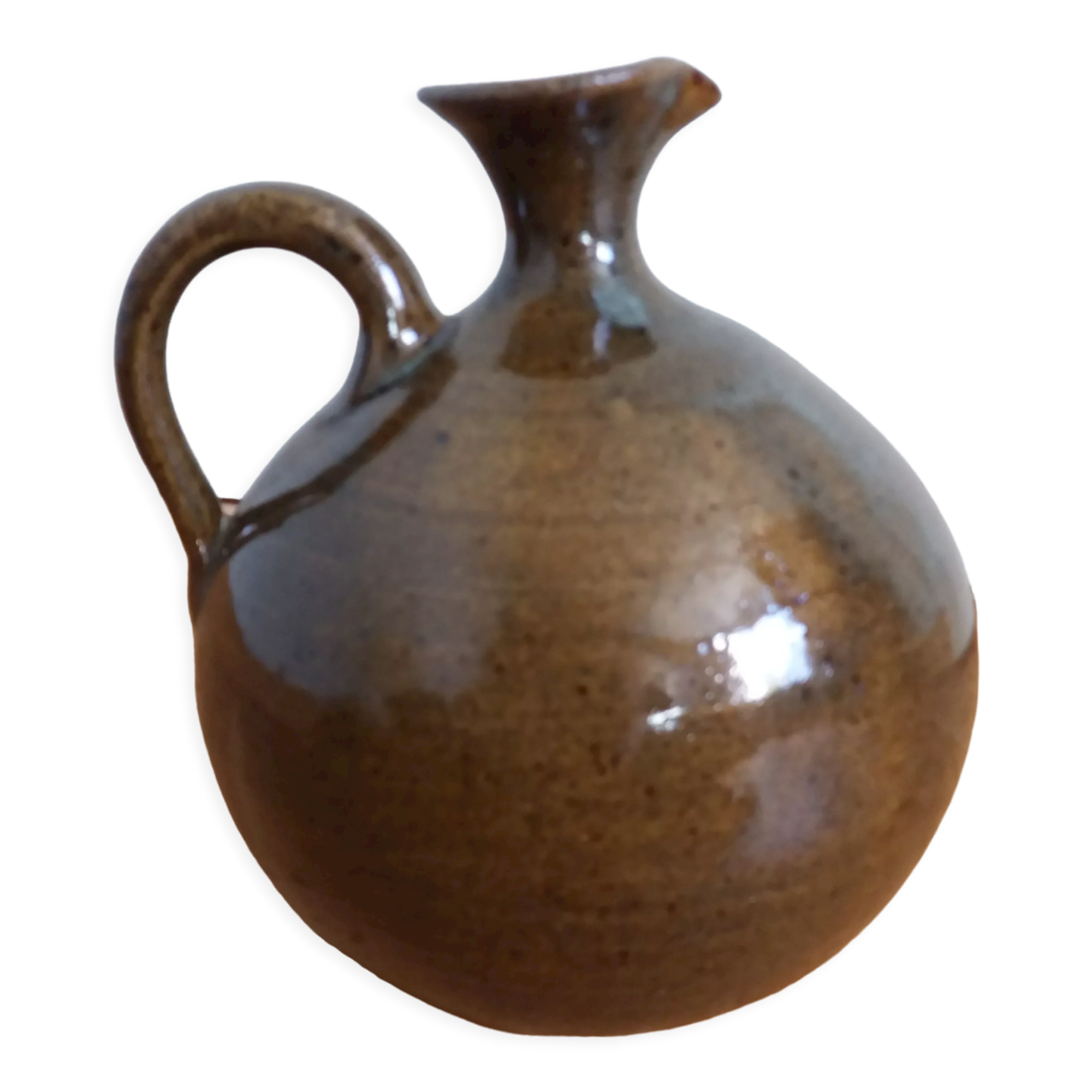 Vase pitcher ball candy sandstone pyrite artisanal pottery of the Bois de Laud