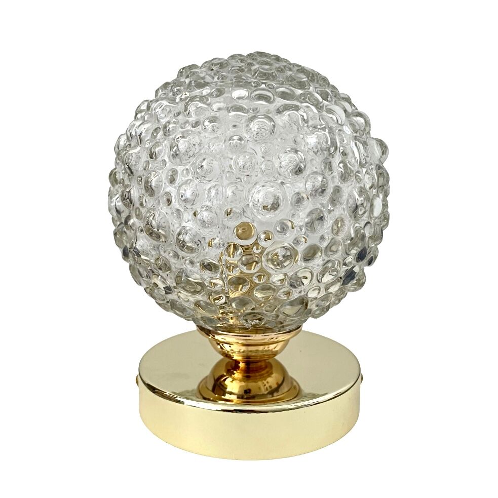 Vintage bubble globe lamp electrified to new