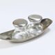 Wilhelm Wagenfeld Mid-Century Max & Moritz Salt Pepper Shakers, WMF, 1950s