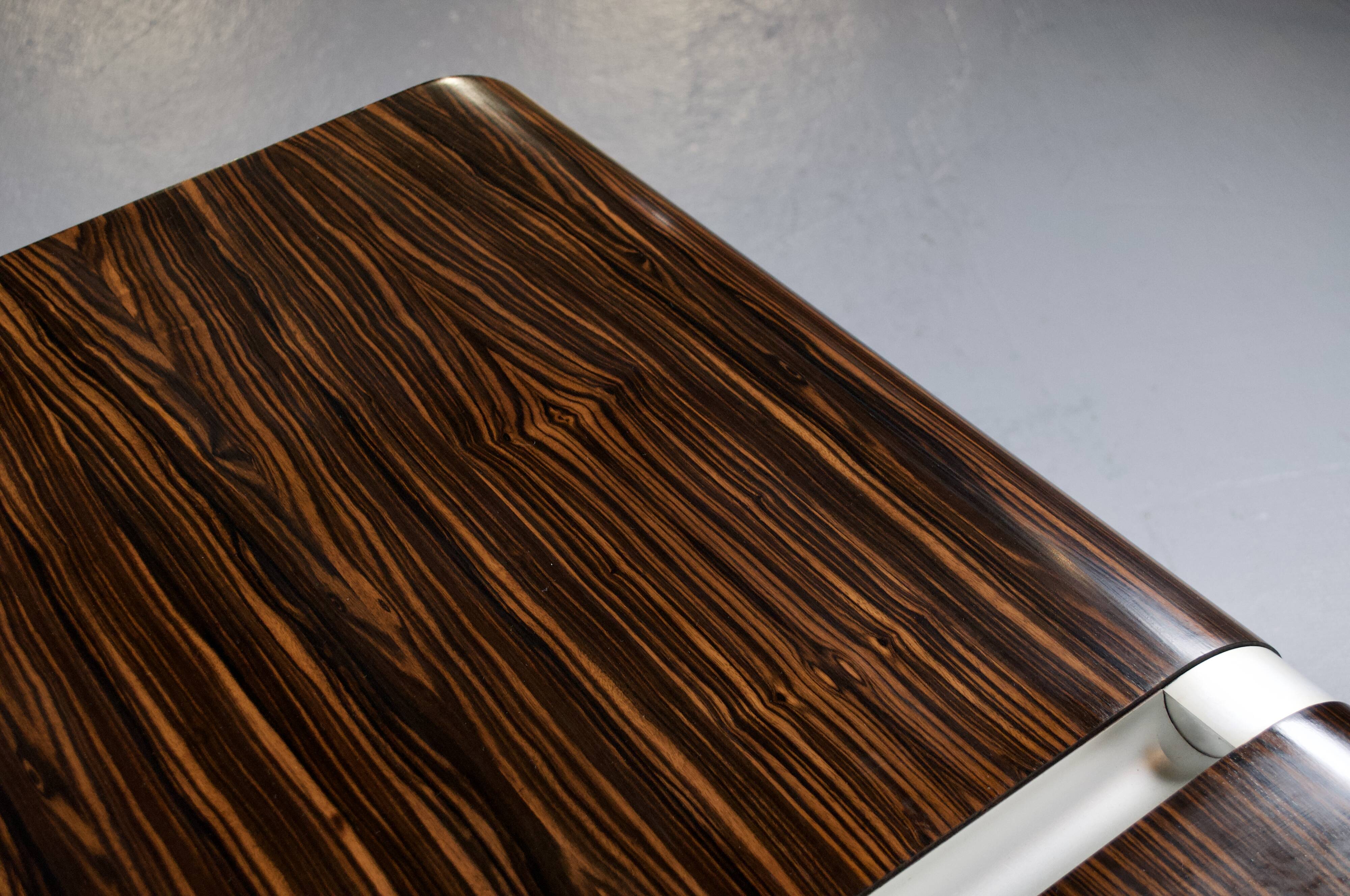 ROSEWOOD DESK MICHEL BOYER TFM EDITION 1970s ROTHSCHILD BANK