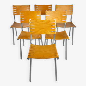 Set of 6 Dining Chairs by Ruud Jan Kokke for Harvink, 1990s